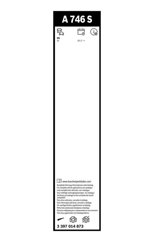 BOSCH Viskerblad A746S Forrude (sæt)